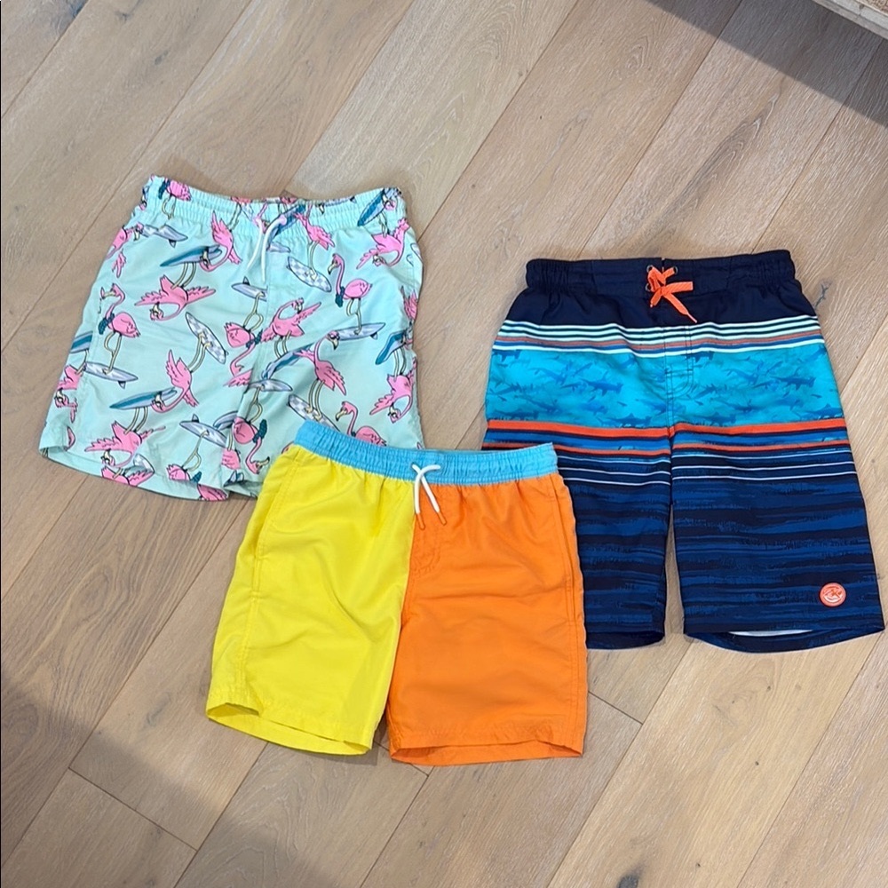 Colorful Kids Swim Shorts Set of 3